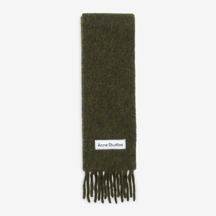 Vally Skinny Scarf Forest Green Front