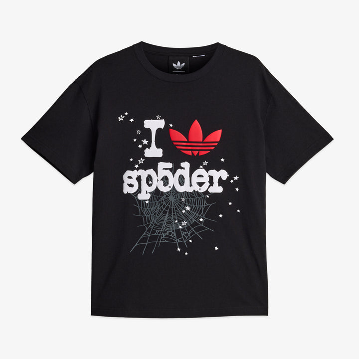 SP5DER x T-Shirt Black Front