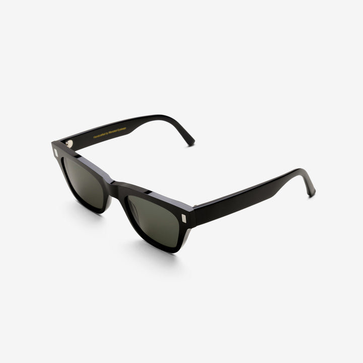 Aki Black | Green Solid Lens