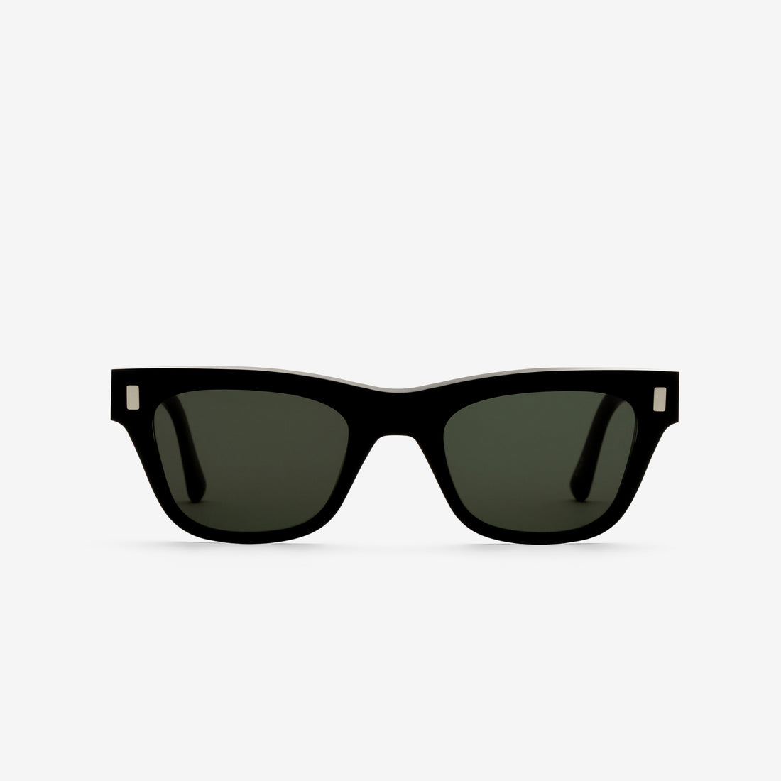 Aki Black | Green Solid Lens Eyewear