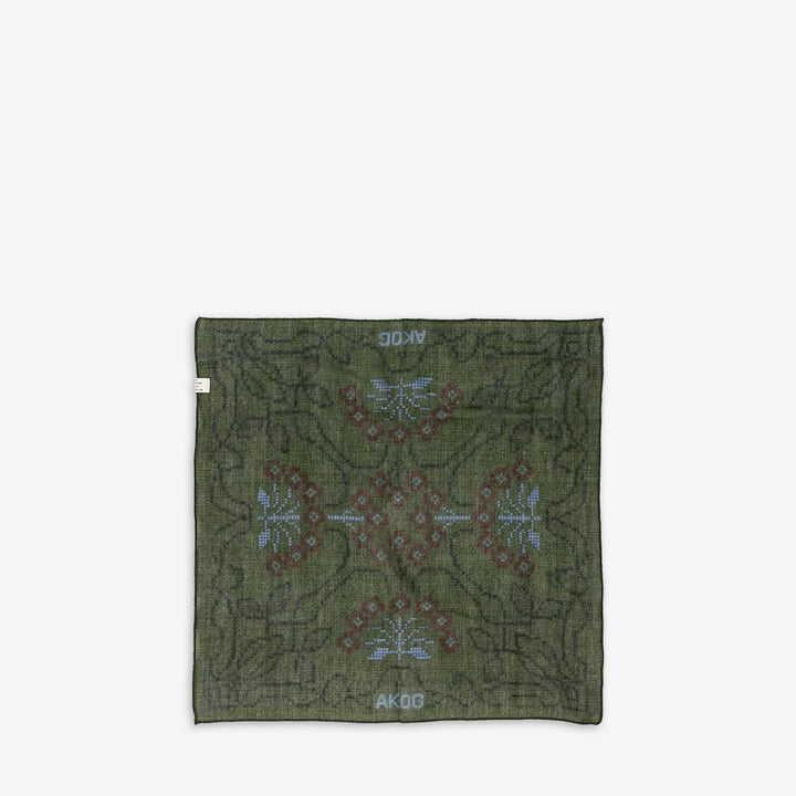 Luz Wool Bandana Verdure Foliage Front
