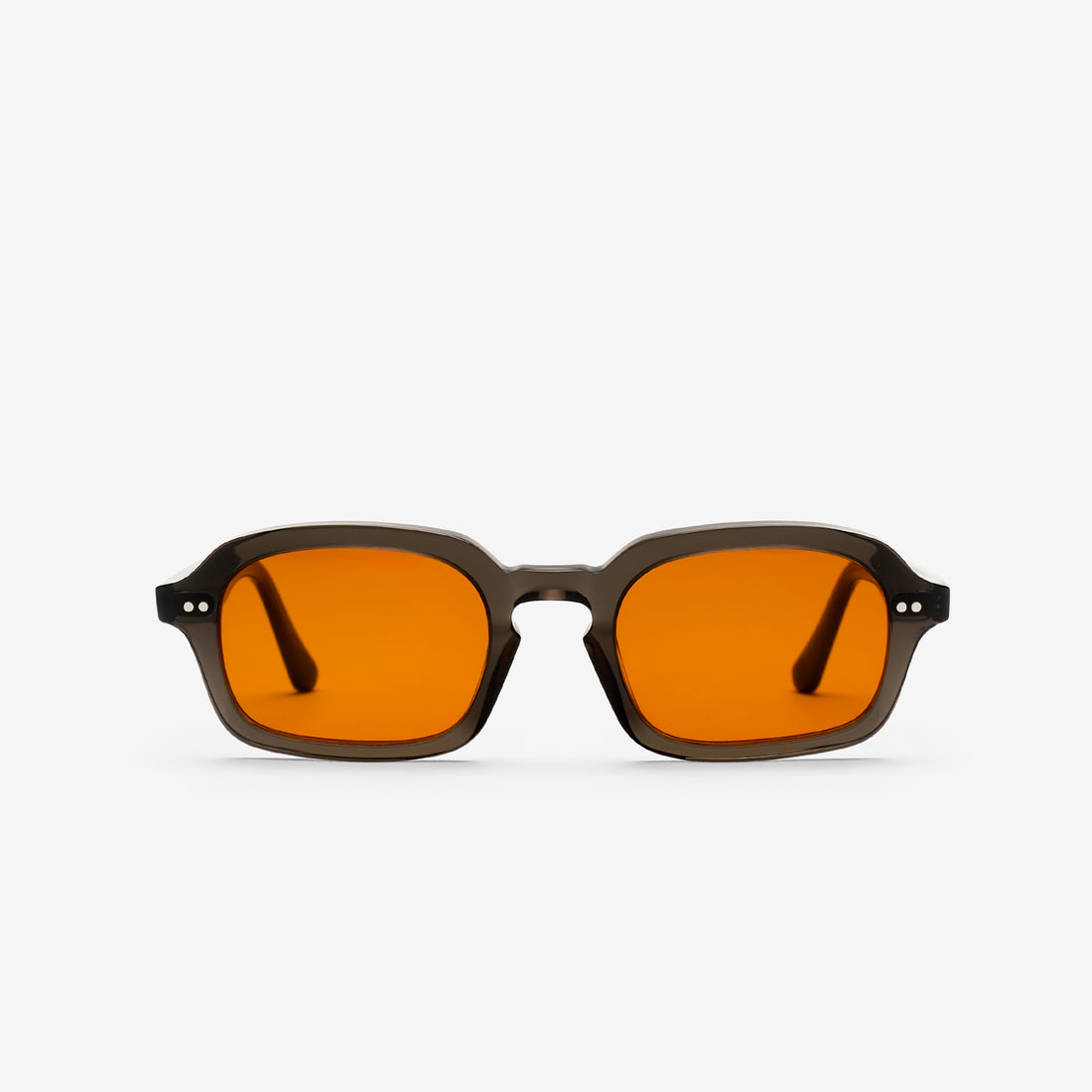 Albin Black Smoke | Orange Solid Lens Eyewear