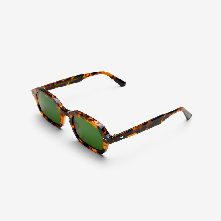 Albin Havana | Green Solid Lens