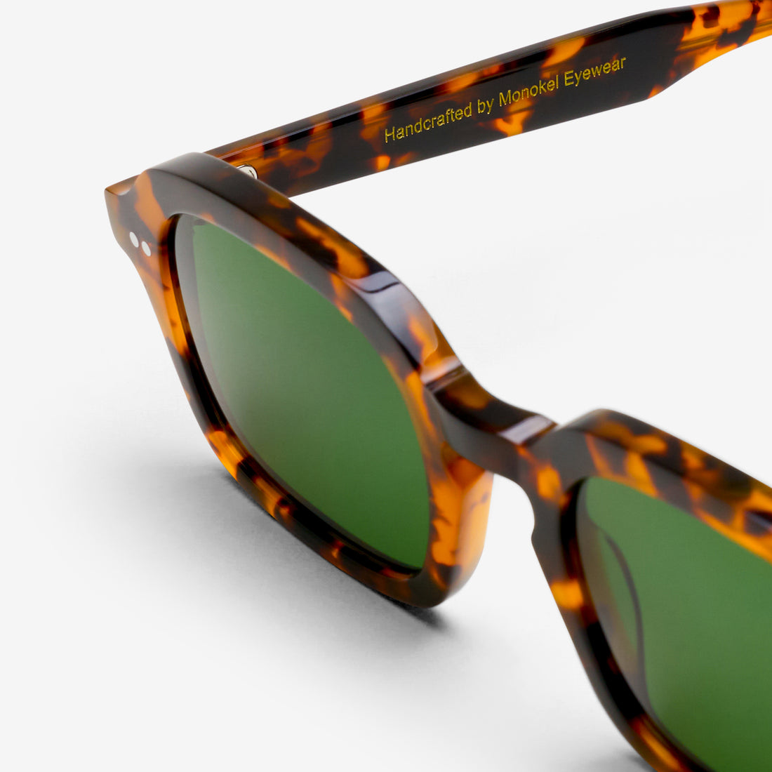 Albin Havana | Green Solid Lens Eyewear