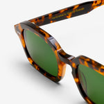 Albin Havana | Green Solid Lens