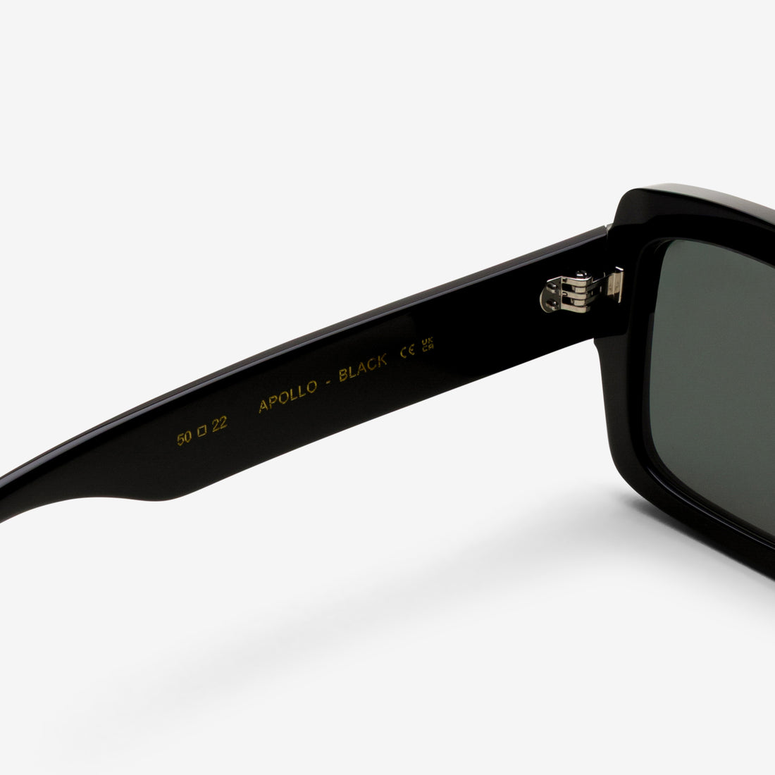 Apollo Black | Green Solid Lens Eyewear