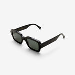 Apollo Black | Green Solid Lens