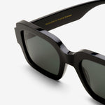 Apollo Black | Green Solid Lens
