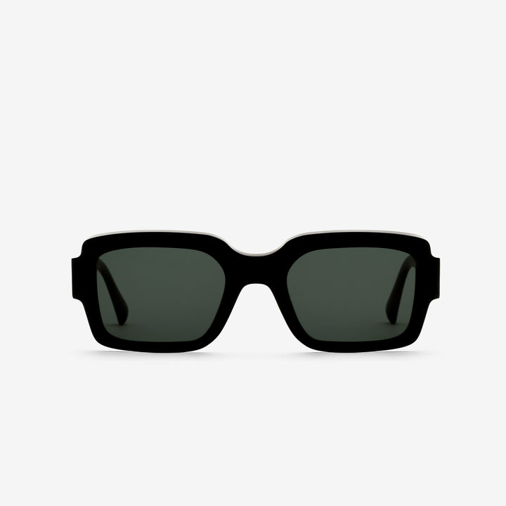 Apollo Black | Green Solid Lens Front