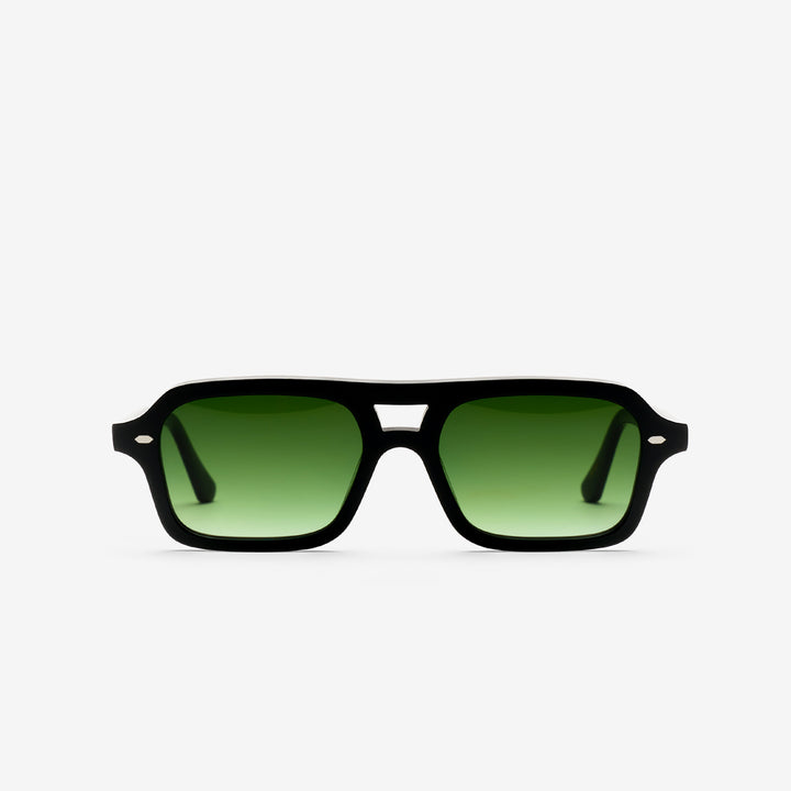 Arvid Black | Green Gradient Lens Front