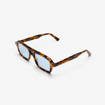 Arvid Havana | Blue Solid Lens