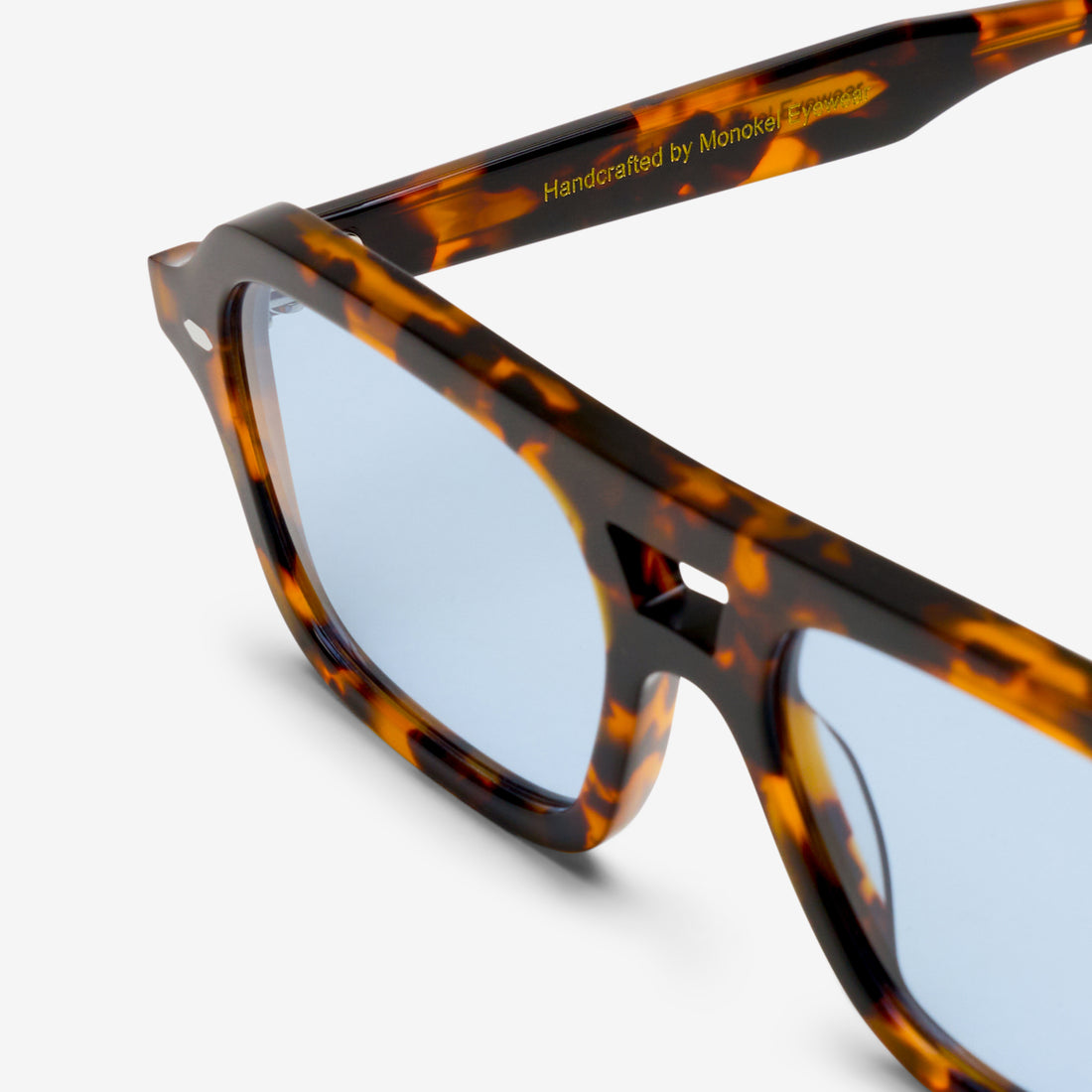 Arvid Havana | Blue Solid Lens Eyewear