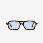 Arvid Havana | Blue Solid Lens