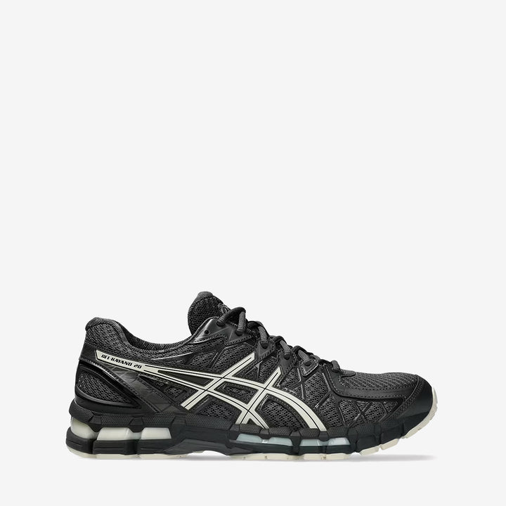 Gel-Kayano 20 Obsidian Grey | Oatmeal Front