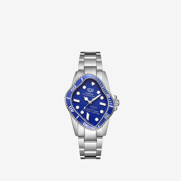 PEA101 Silver Precision Steel | Blue Bezel | Blue Dial 32mm Jewellery