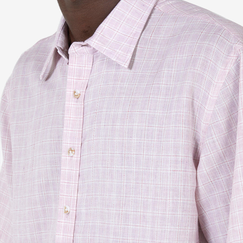 All Day Shirt Pink Grid
