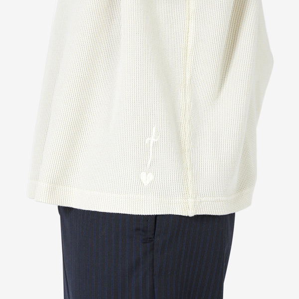 Waffle Boxy T-Shirt Bone
