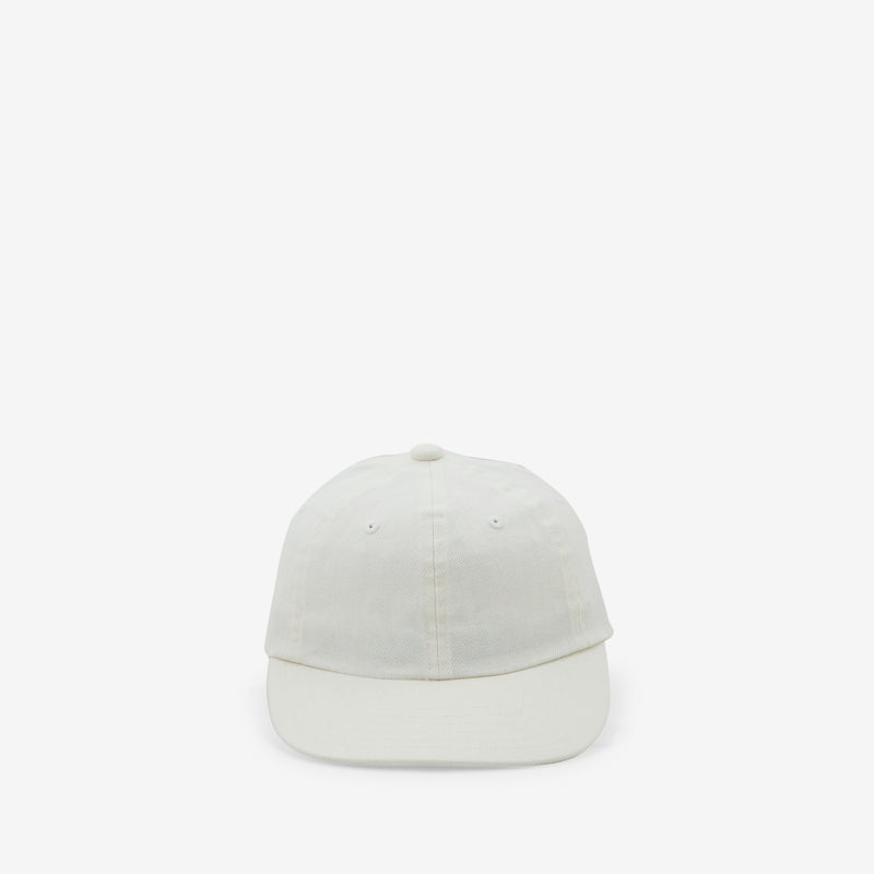 6 Panel Herringbone Cap Ivory Headwear