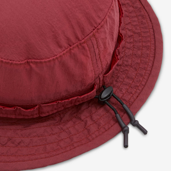 Jungle Hat Nylon Pigment Print Red Headwear