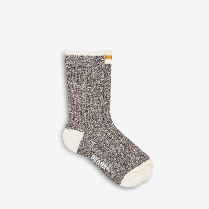 Rag Socks Khaki | Yellow Front