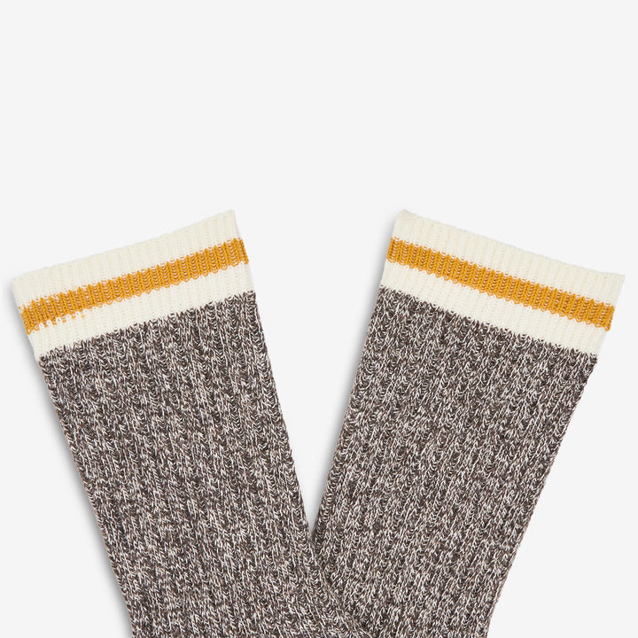 Rag Socks Khaki | Yellow