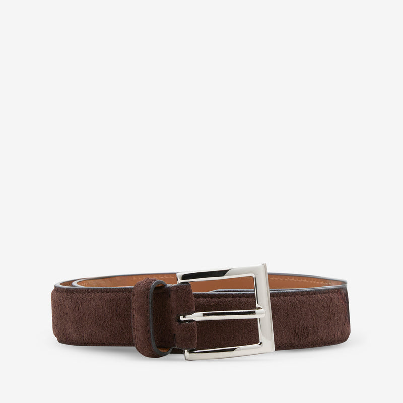 Suede Belt Dark Brown Accessories
