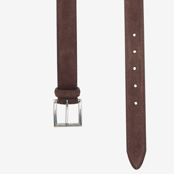 Suede Belt Dark Brown Accessories