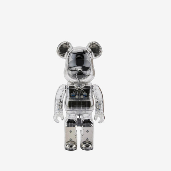 BE@RBRICK AUDIO 400% Portable Bluetooth Speaker Clear