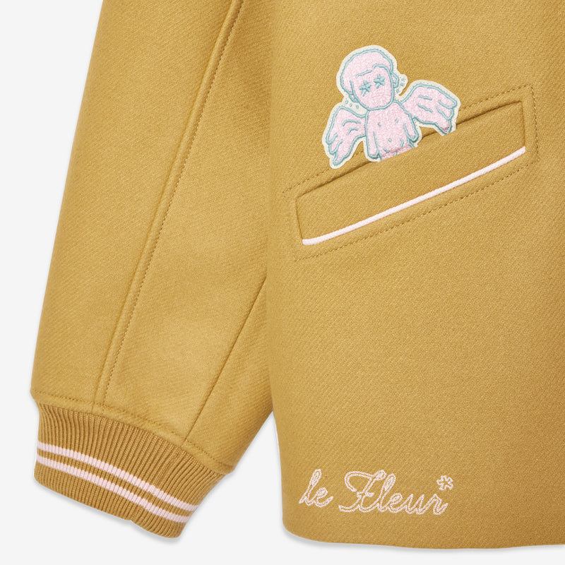 le FLEUR Varsity Jacket Tan