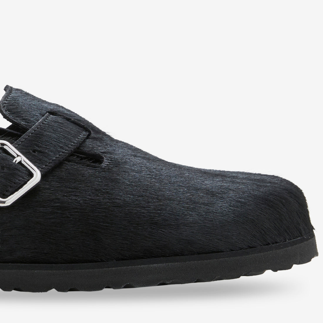 Boston 1774 Pony Like Fur Narrow Black Footwear