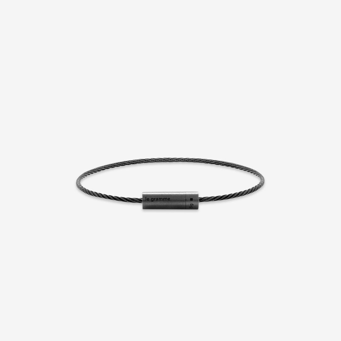 5g Brushed Black Ceramic Cable Bracelet Jewellery