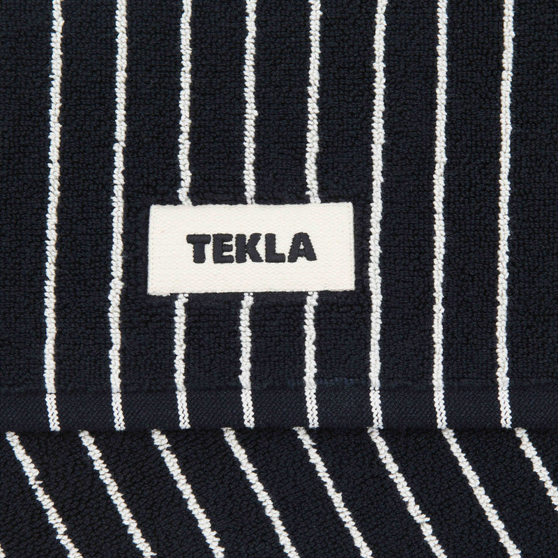 Bath Mat Striped Black Stripes Lifestyle