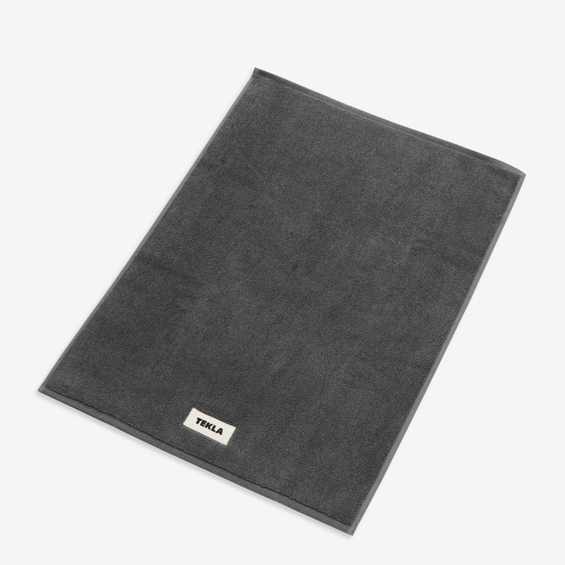 Bath Mat Solid Charcoal Lifestyle