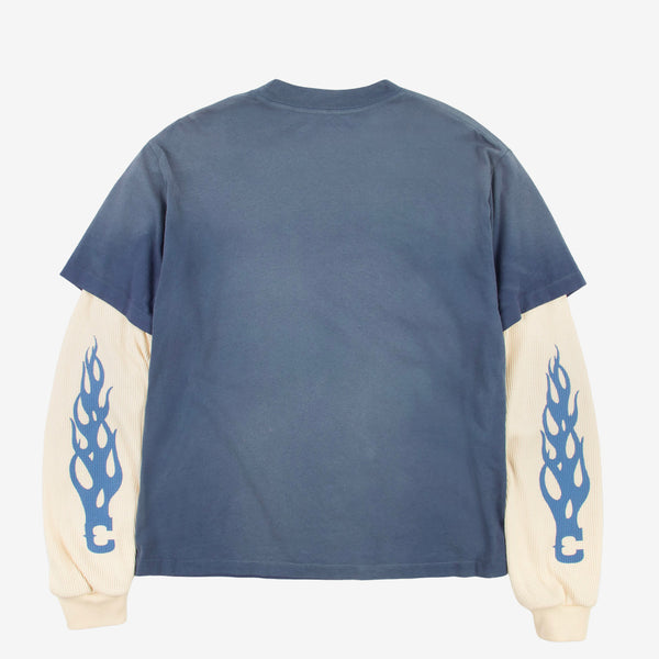 Bonneville Boxy Pocket Thermal Vintage Navy Tees