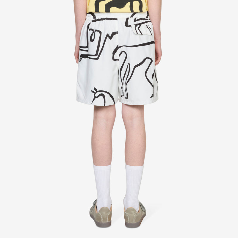 Yoga Walks Swim Shorts White Shorts