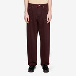 Wide Twist Jeans Dark Wine Dyed