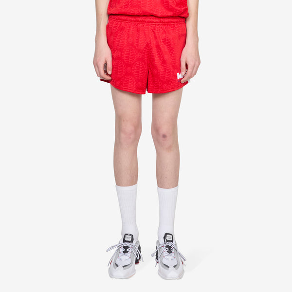 Martine Rose x Football Short University Red | White Shorts