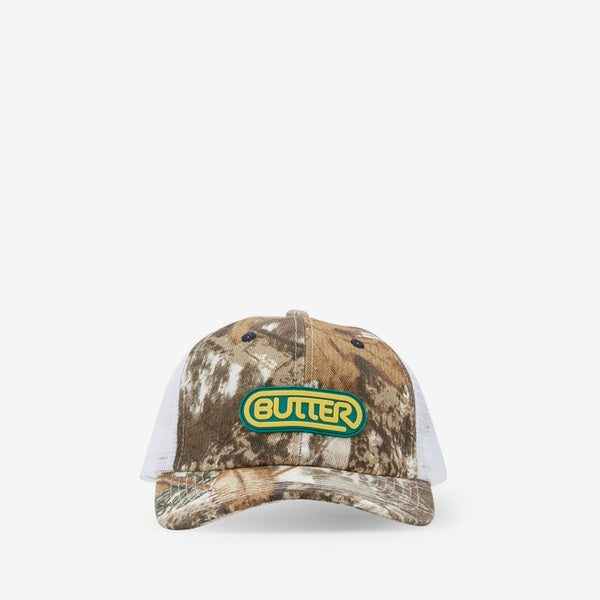 Denim Trucker Cap Forest Camo