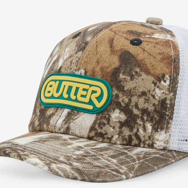 Denim Trucker Cap Forest Camo