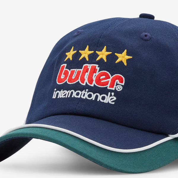 Internationale 6 Panel Cap Navy | Forest