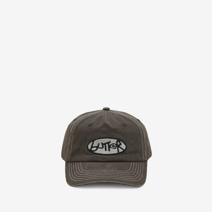 Abseil 5 Panel Cap Washed Charcoal Front