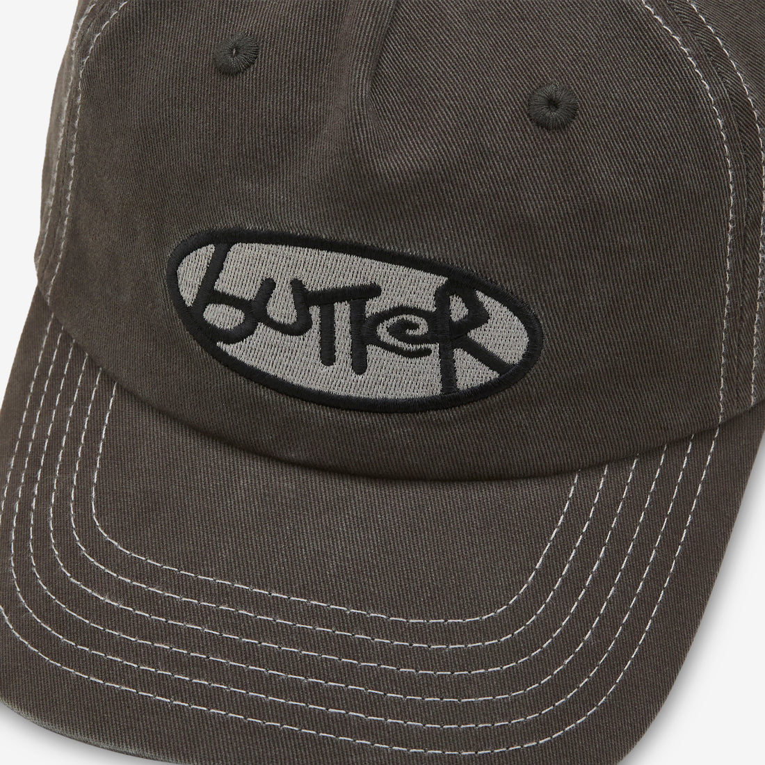 Abseil 5 Panel Cap Washed Charcoal Headwear