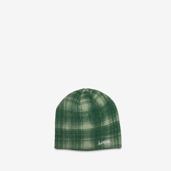 Abseil Skully Beanie Plaid Front