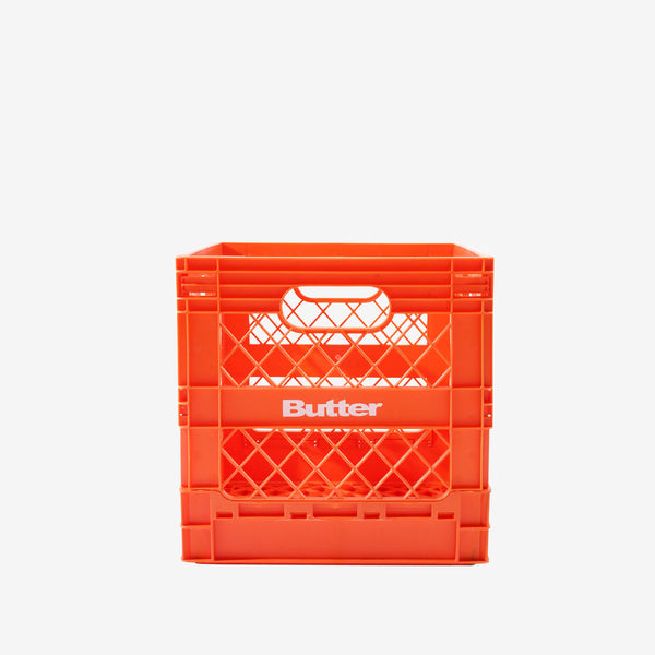 Collapsable Record Crate Orange Lifestyle