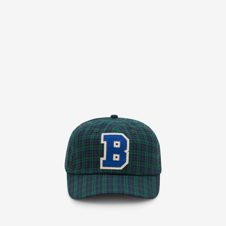 Collegiate 6 Panel Cap Plaid Front