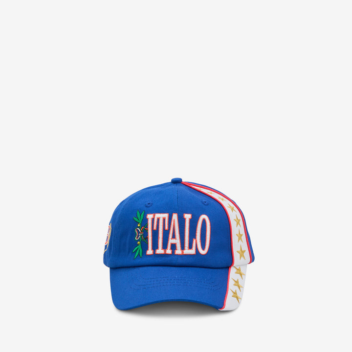 Italo 6 Panel Cap Blue Front