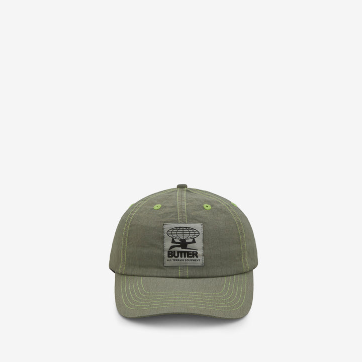 Overdyed Terrain 6 Panel Cap Black Front