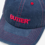 Rounded Logo 6 Panel Cap Washed Navy