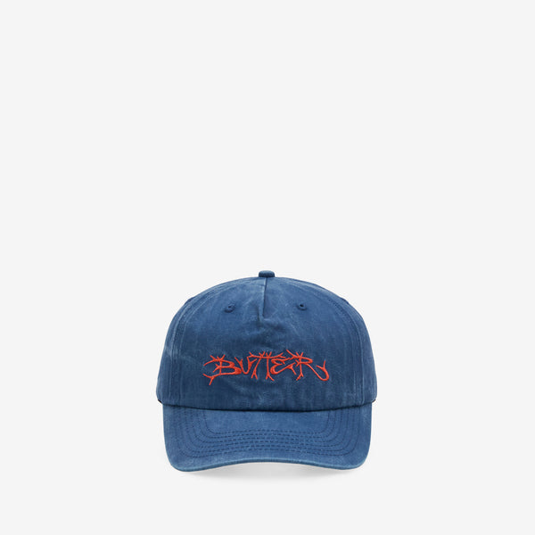 Scrawling 5 Panel Cap Washed Navy Headwear