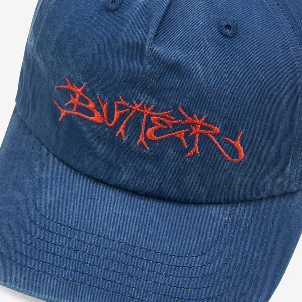 Scrawling 5 Panel Cap Washed Navy Headwear